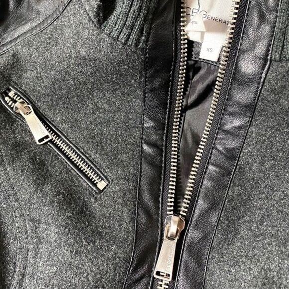 BCBG Generation Dark Gray Peacoat Jacket women’s size XS - Picture 4 of 4